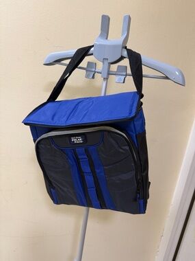 Insulated Cooler Bag - Blue and Black